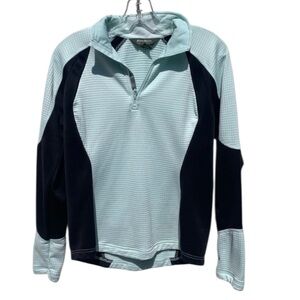 Eddie Bauer Aqua and Black Athleisure Jacket. Size Medium. Excellent Condition.